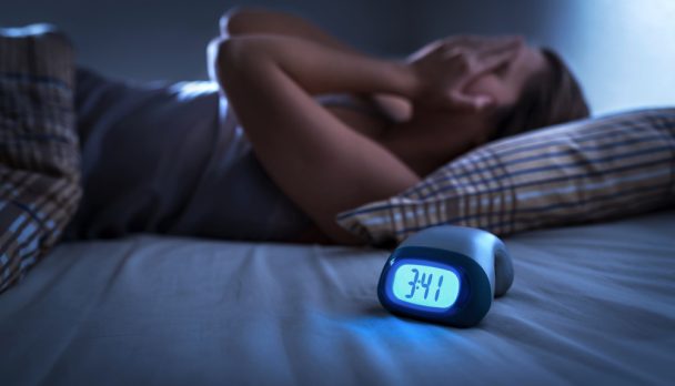 Sleepless,Woman,Suffering,From,Insomnia,,Sleep,Apnea,Or,Stress.,Tired